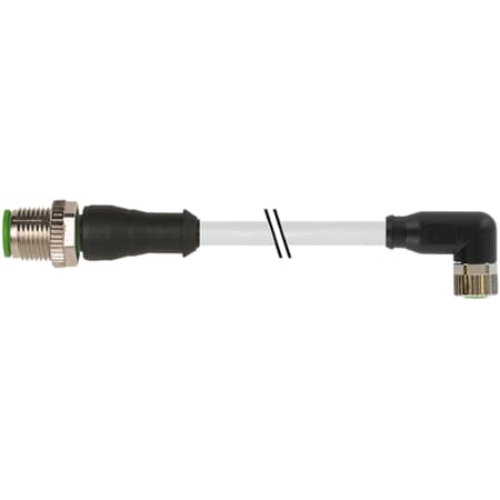Murrelektronik MSUD DOUBLE VALVE PLUG FORM A 18MM, PUR 4X0.75 GRAY, 3m 7000-40601-2200100